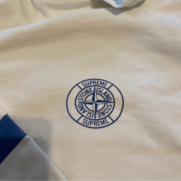 Supreme Stone Island Hooded Sweatshirt size L - Picture 2 of 12